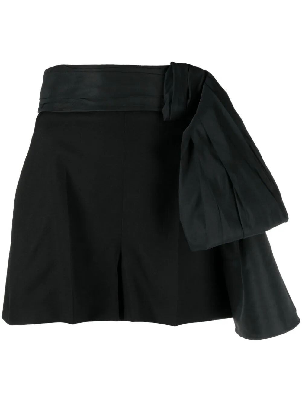 Shop Alexander Mcqueen Tailored Bow Shorts In Black