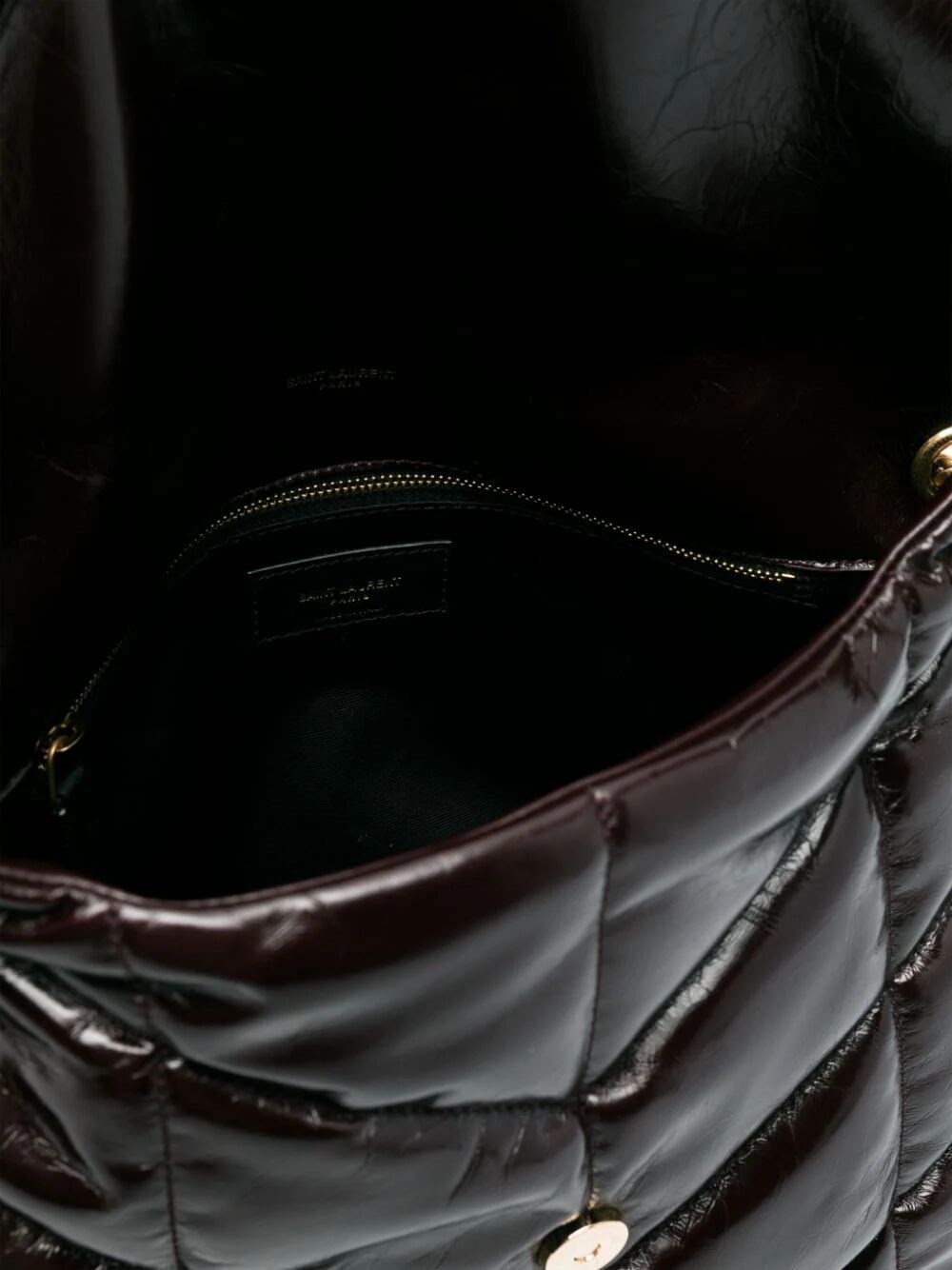 PUFFER MEDIUM IN CRINKLED LEATHER 