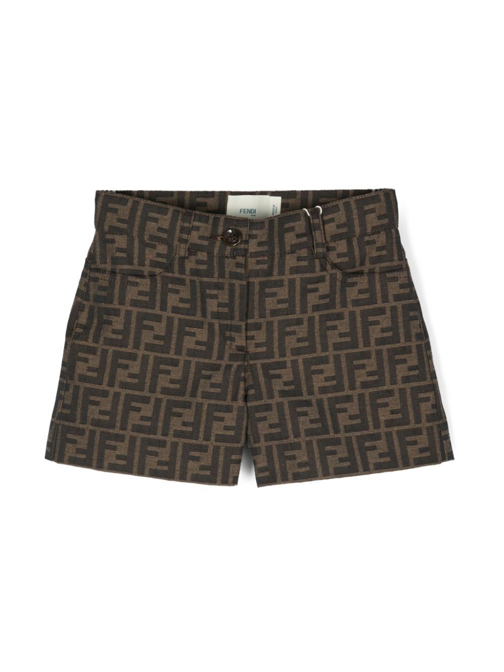 FF logo-print shorts