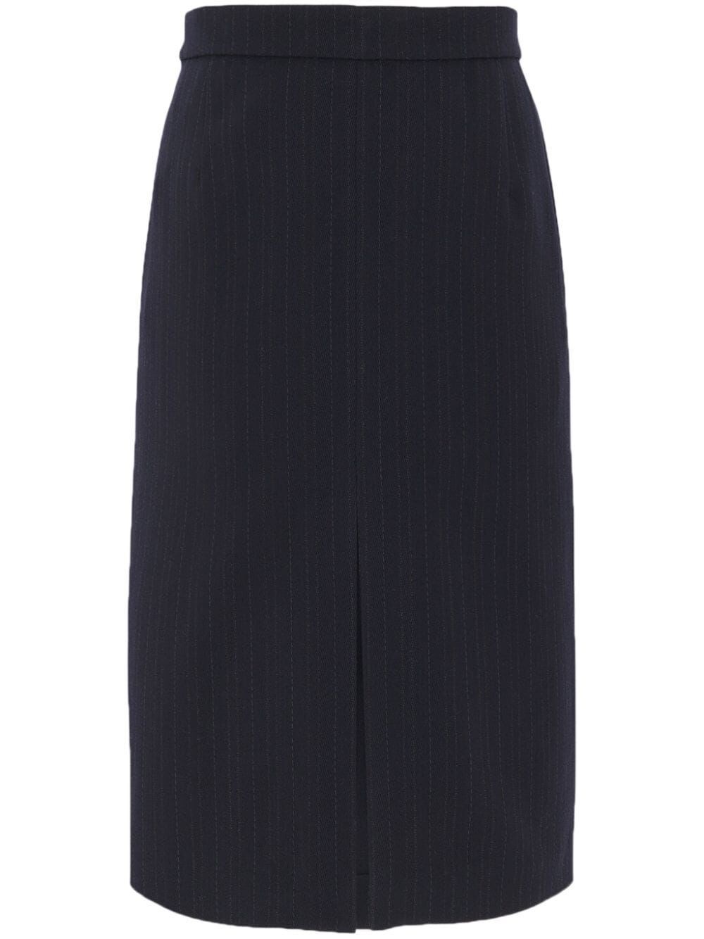 Wool pencil skirt