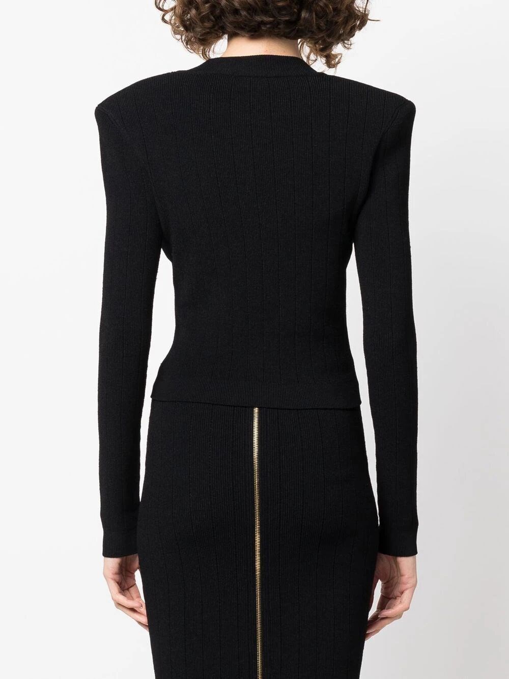 Buttoned knit cardigan