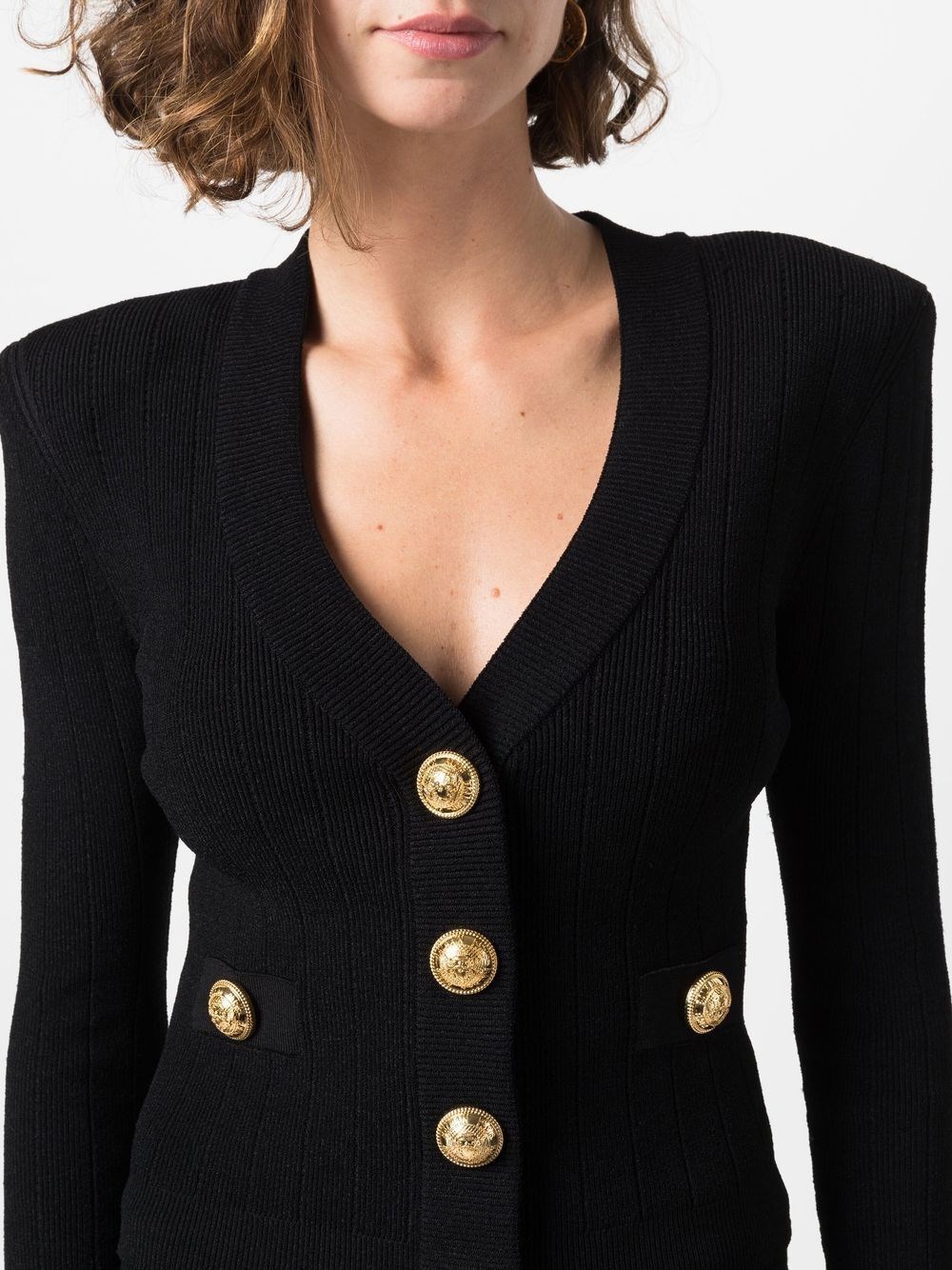 Buttoned knit cardigan