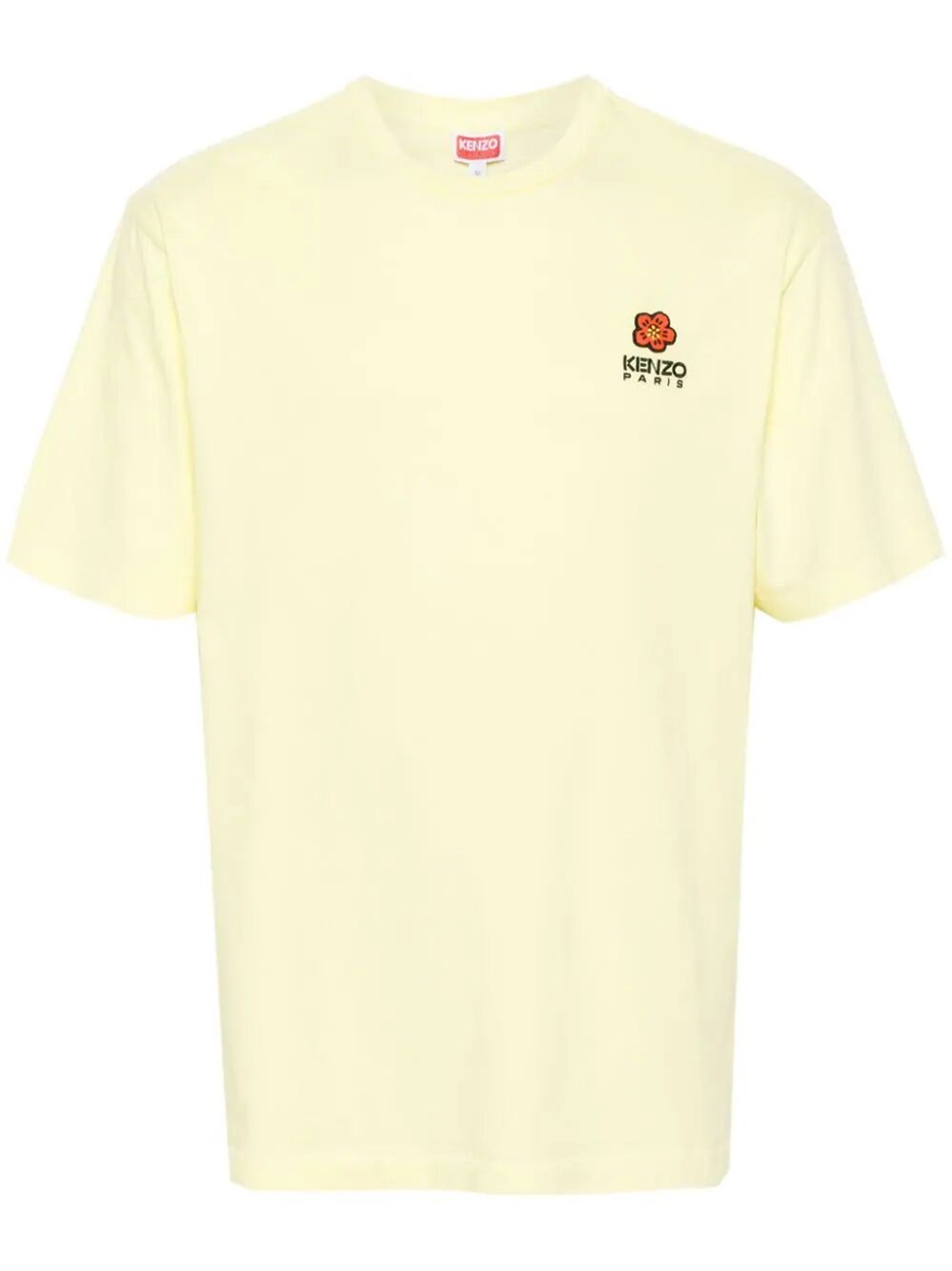 Kenzo T-shirt With Embroidered Logo In Nude & Neutrals