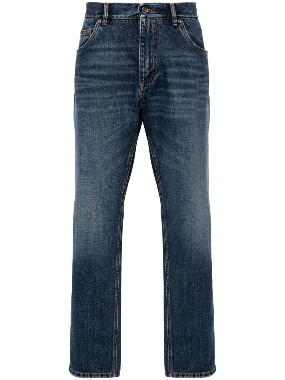 Straight-leg jeans