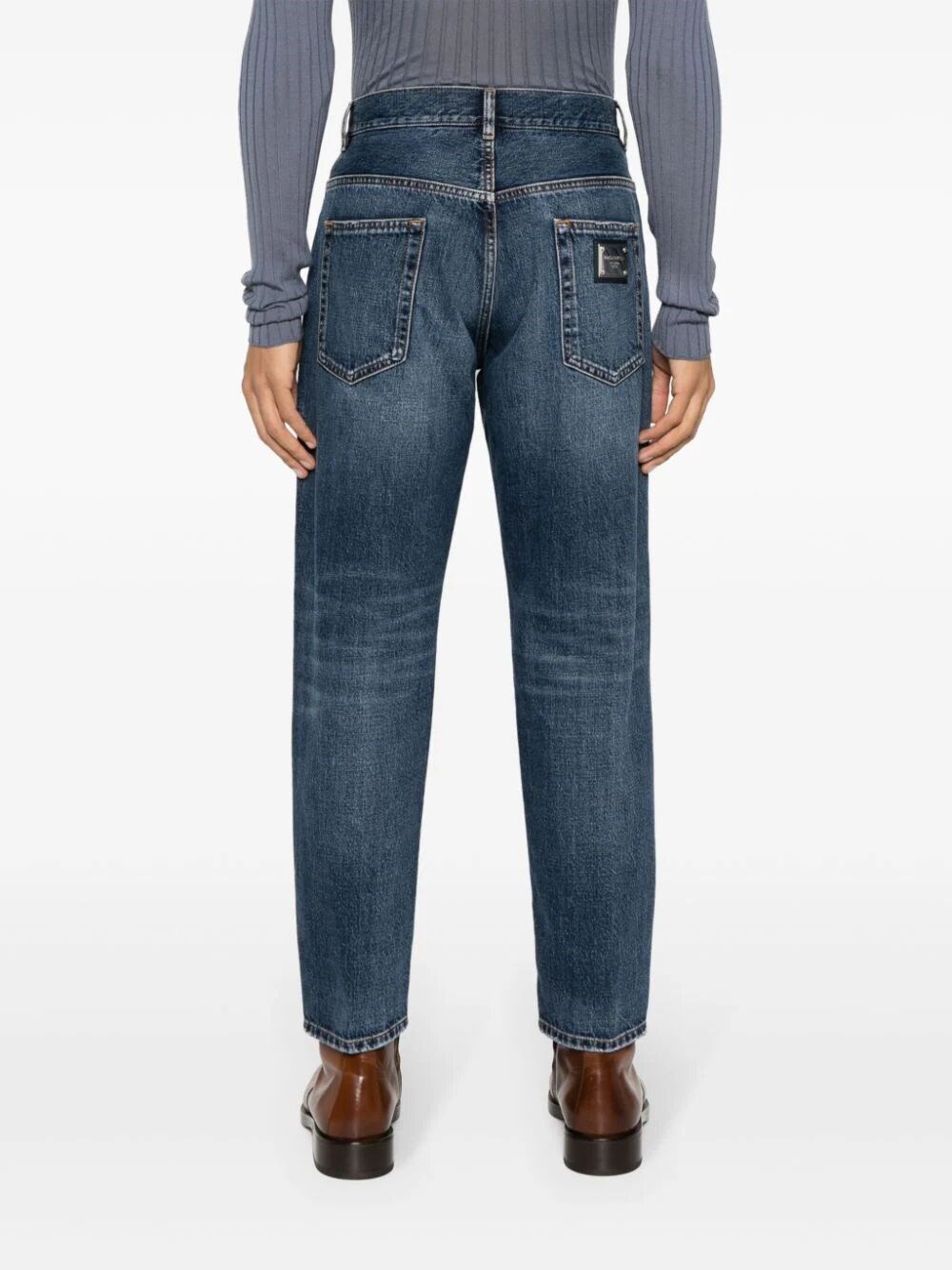 Straight-leg jeans