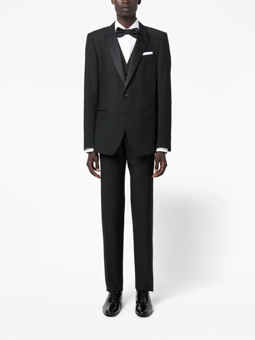 SINGLE-BREASTED WOOL TUXEDO SUIT