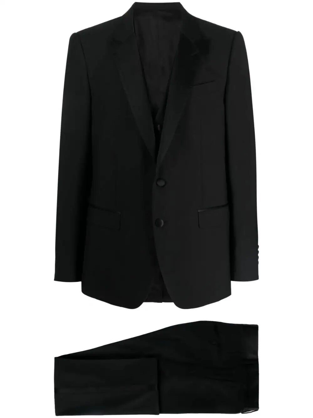 SINGLE-BREASTED WOOL TUXEDO SUIT