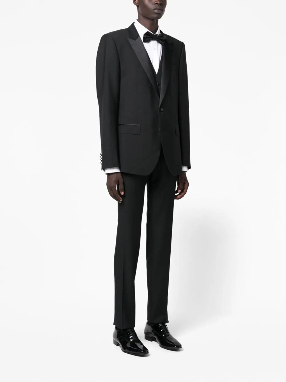 SINGLE-BREASTED WOOL TUXEDO SUIT