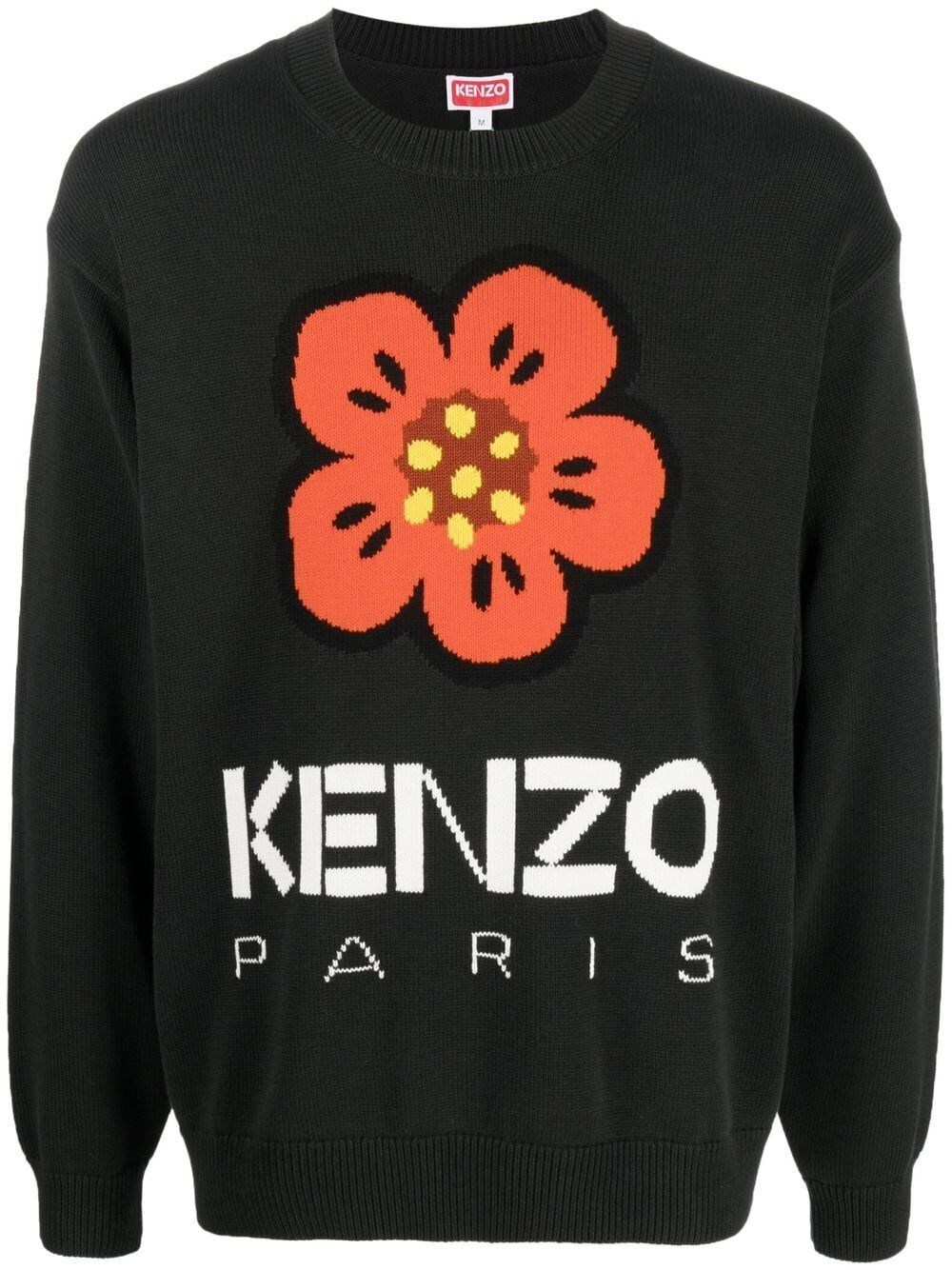 Kenzo Boke Flower Jumper In Black