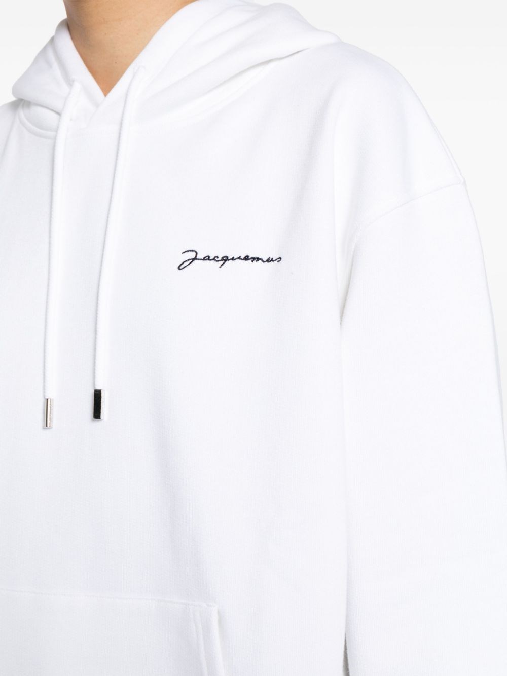 Embroidered logo hoodie