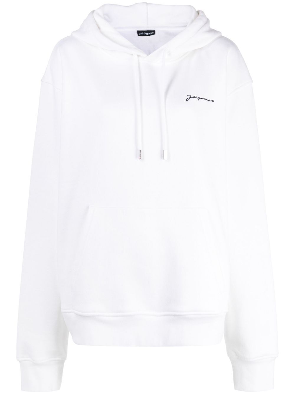 Embroidered logo hoodie