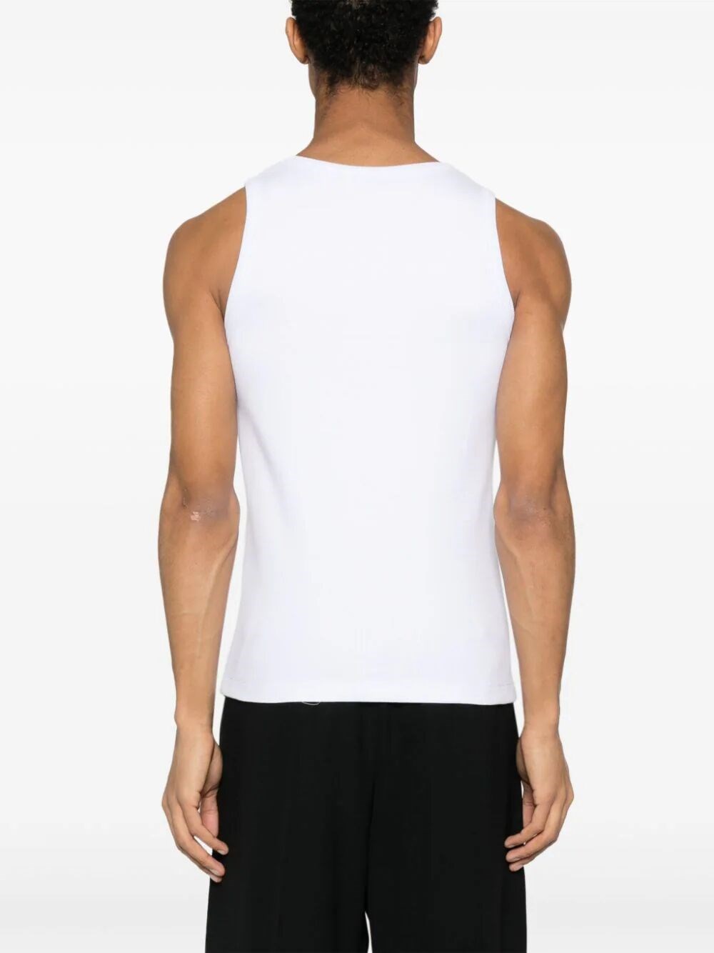 Ribbed tank top with logo