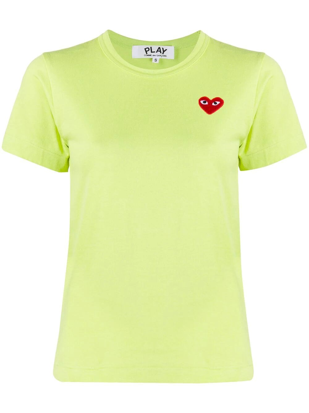Shop Comme Des Garçons Play Logo-patch T-shirt In Green