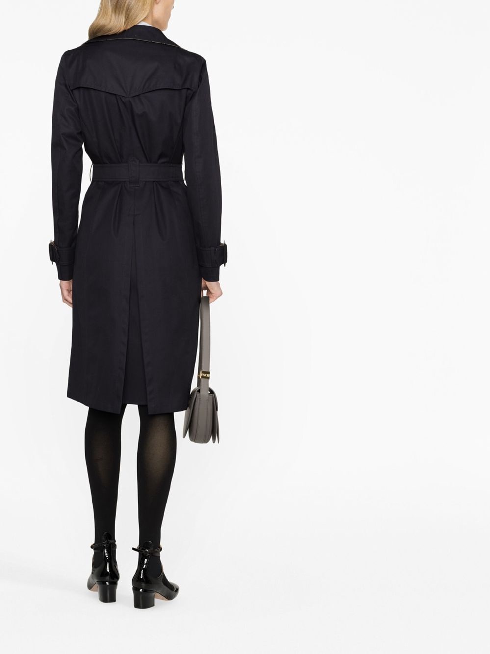 Double-breasted trench coat