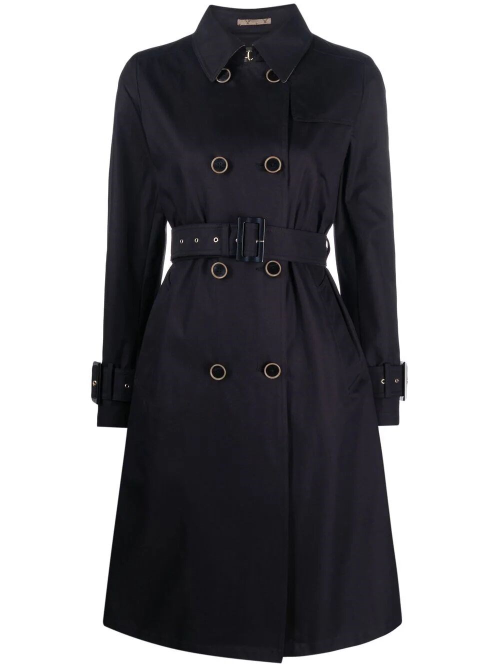 Double-breasted trench coat