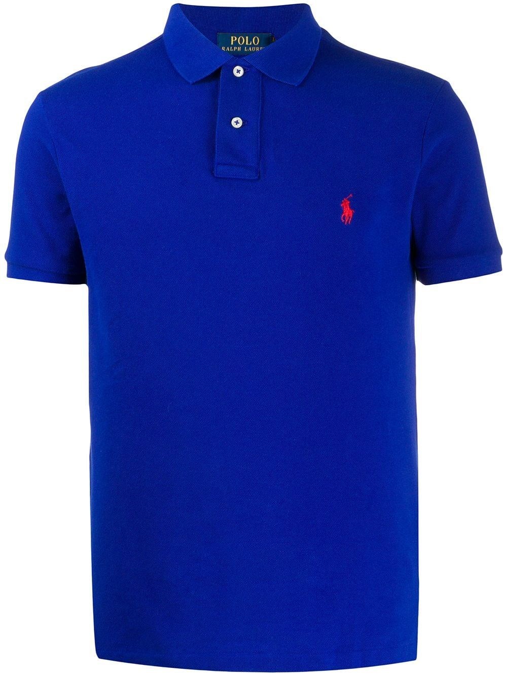 Shop Polo Ralph Lauren Polo With Logo In Blue