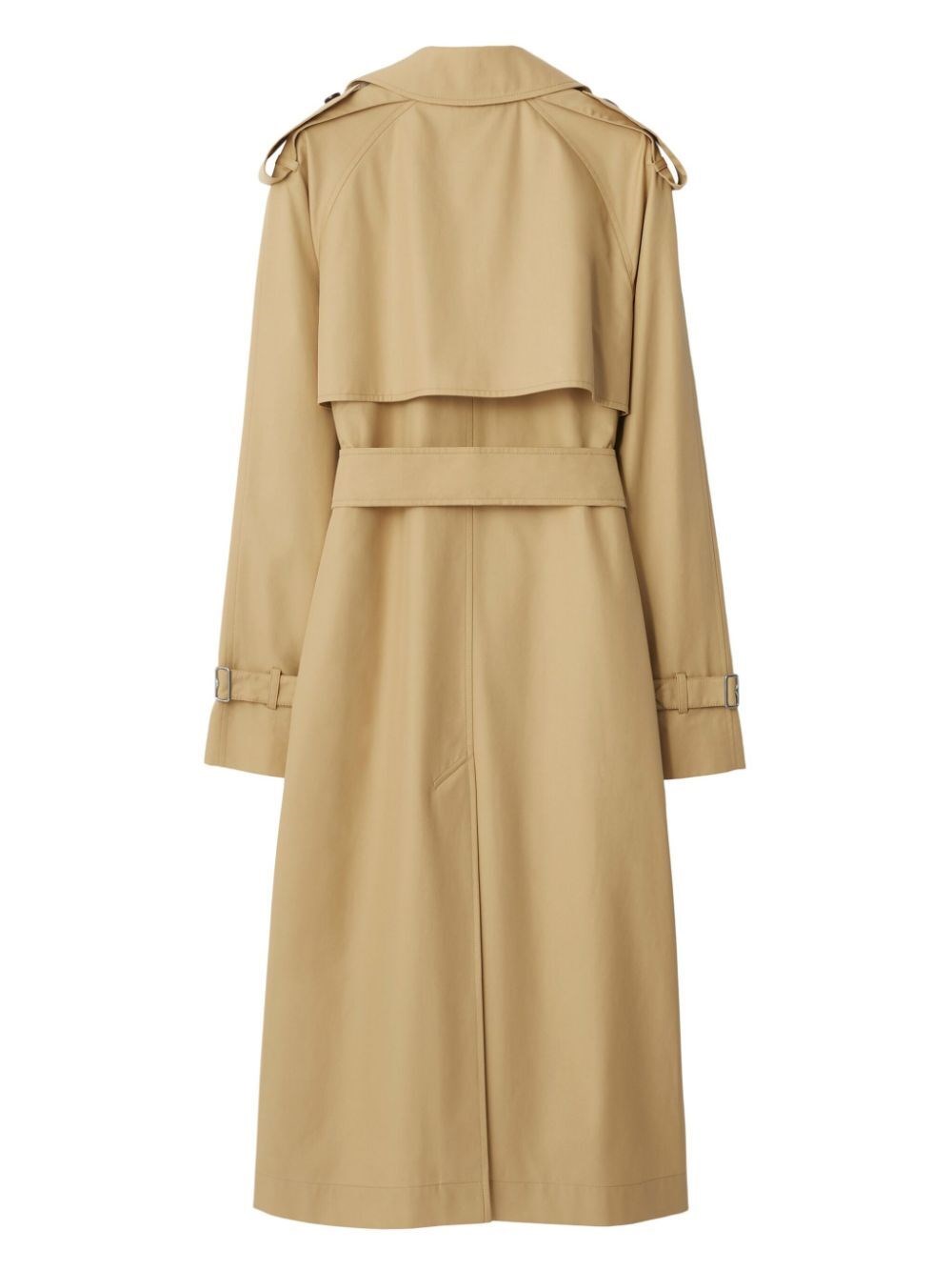 Long Gabardine Trench Coat
