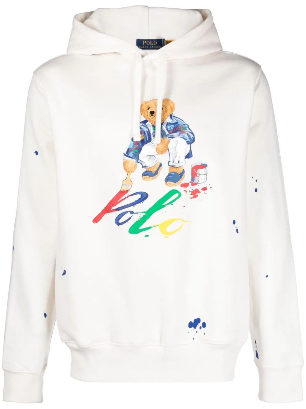 Polo Ralph Lauren Printed Hoodie In White