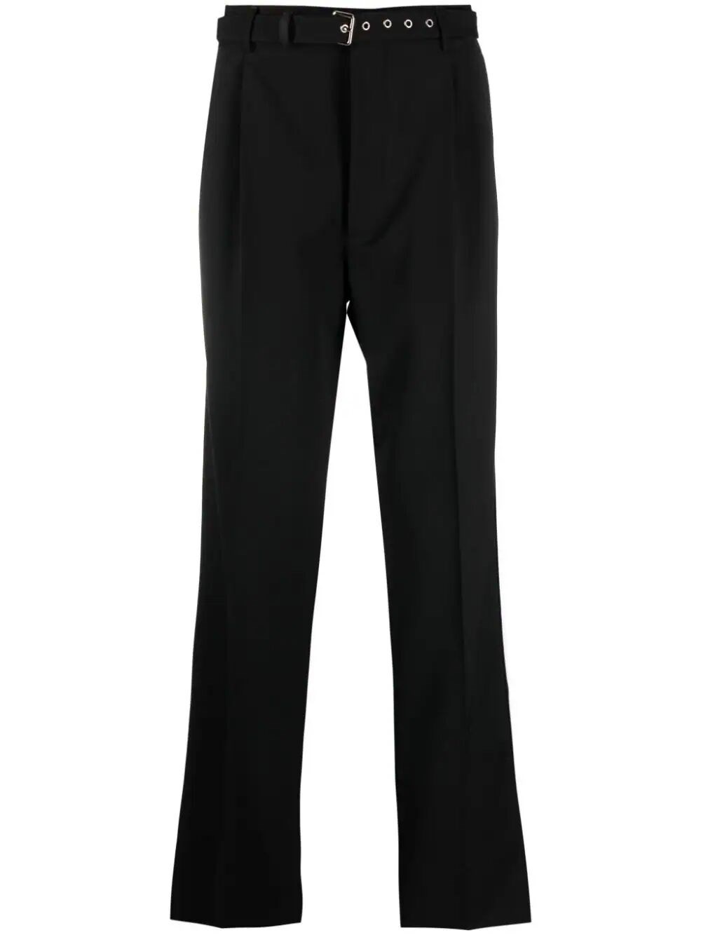Prada Tailored Wool Pants In Black