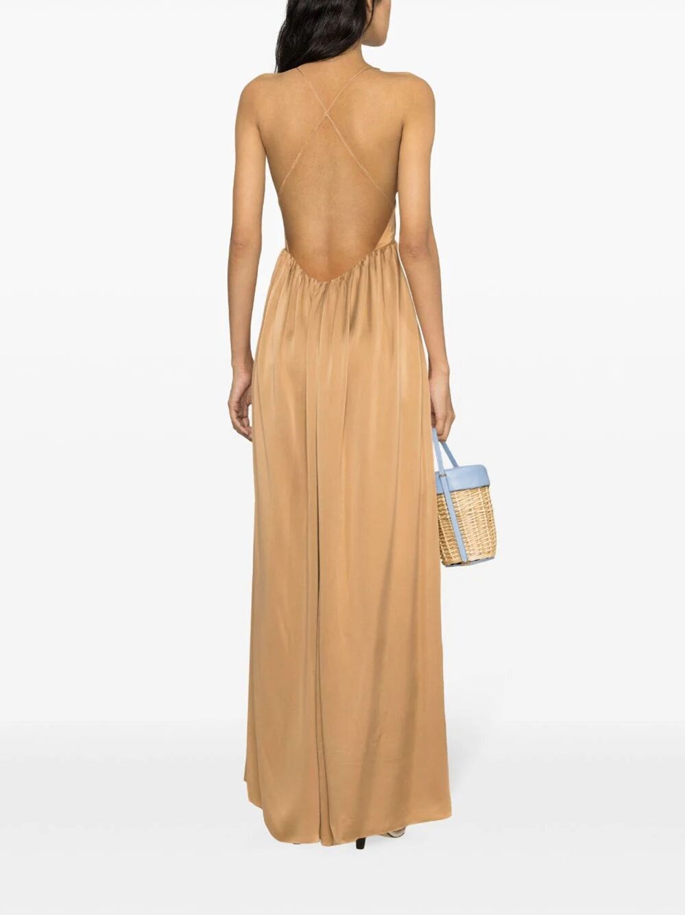 Open-back maxi dress