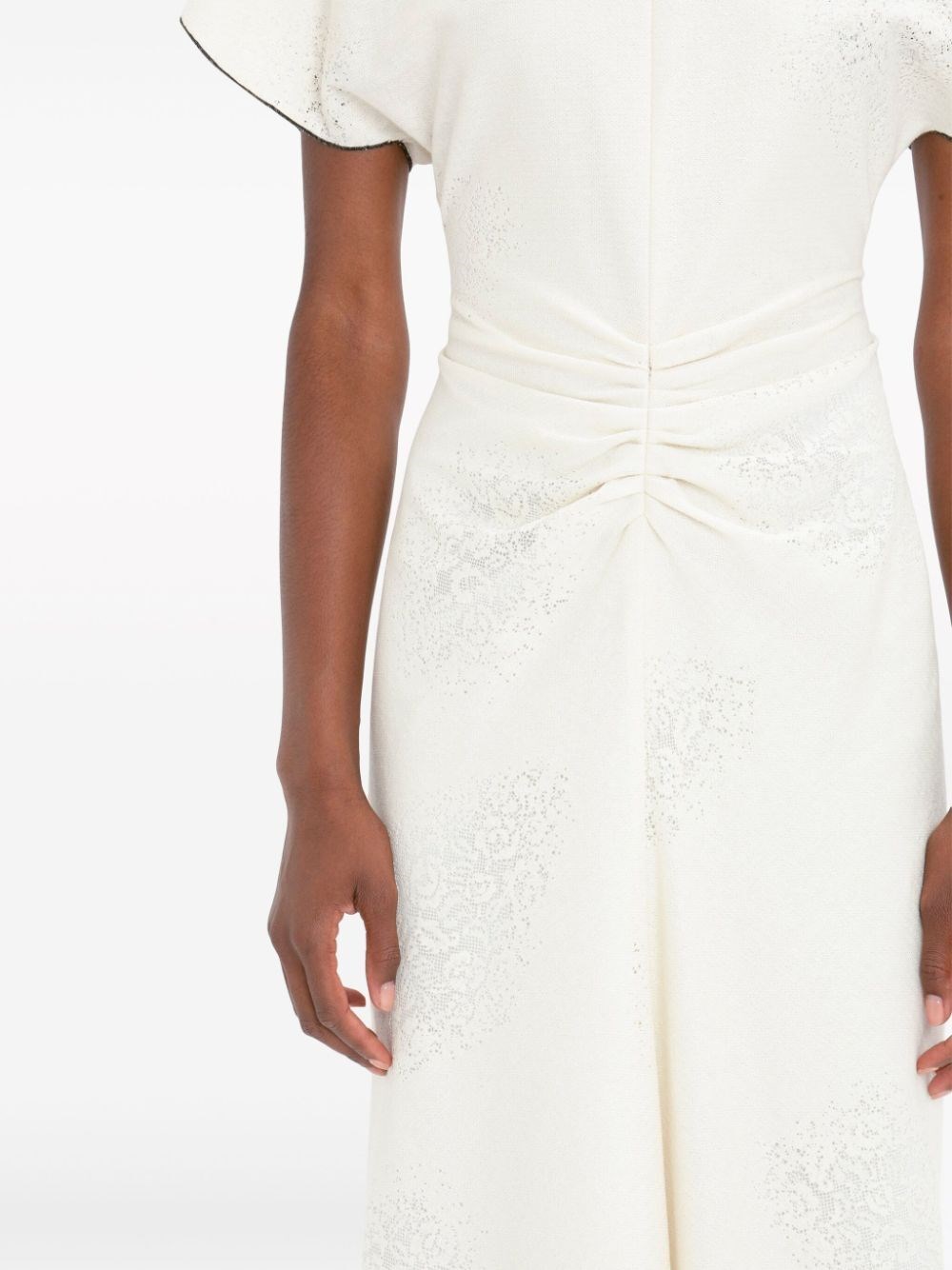 Gathered Waist Midi Dress