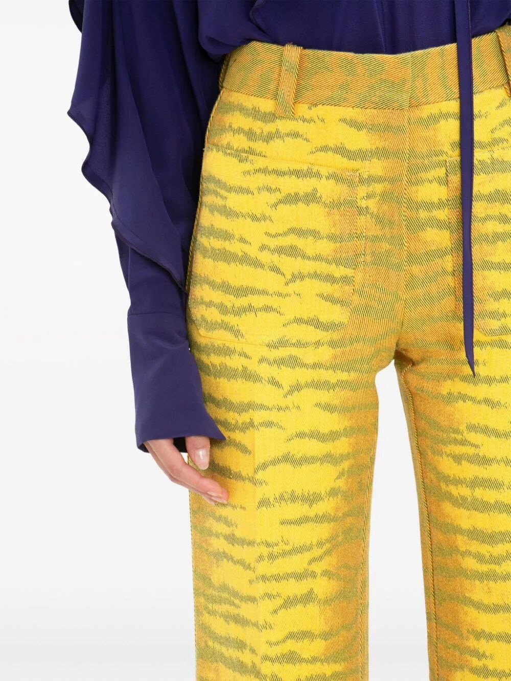 Tiger print trousers