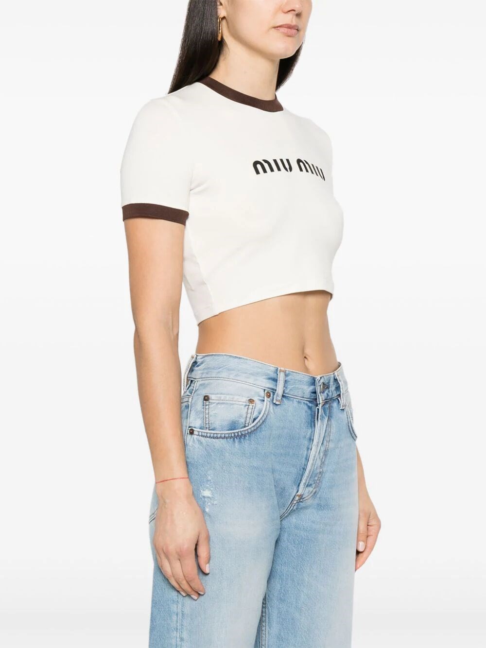 Cropped t-shirt with logo