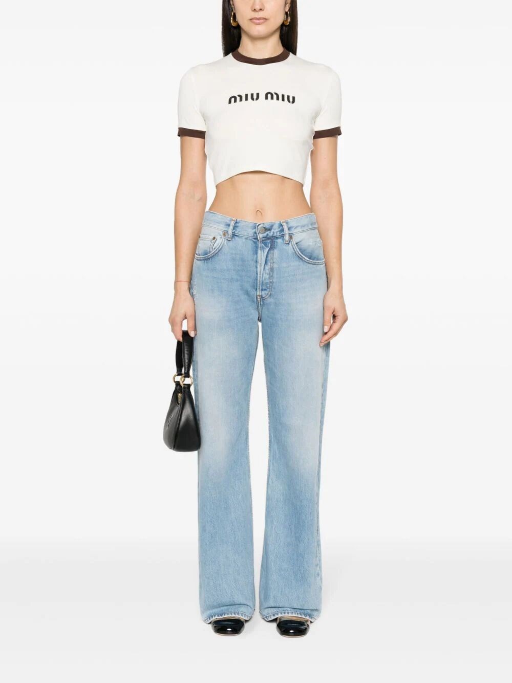 Cropped t-shirt with logo