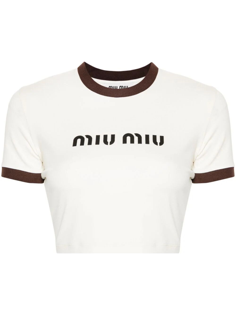 Cropped t-shirt with logo