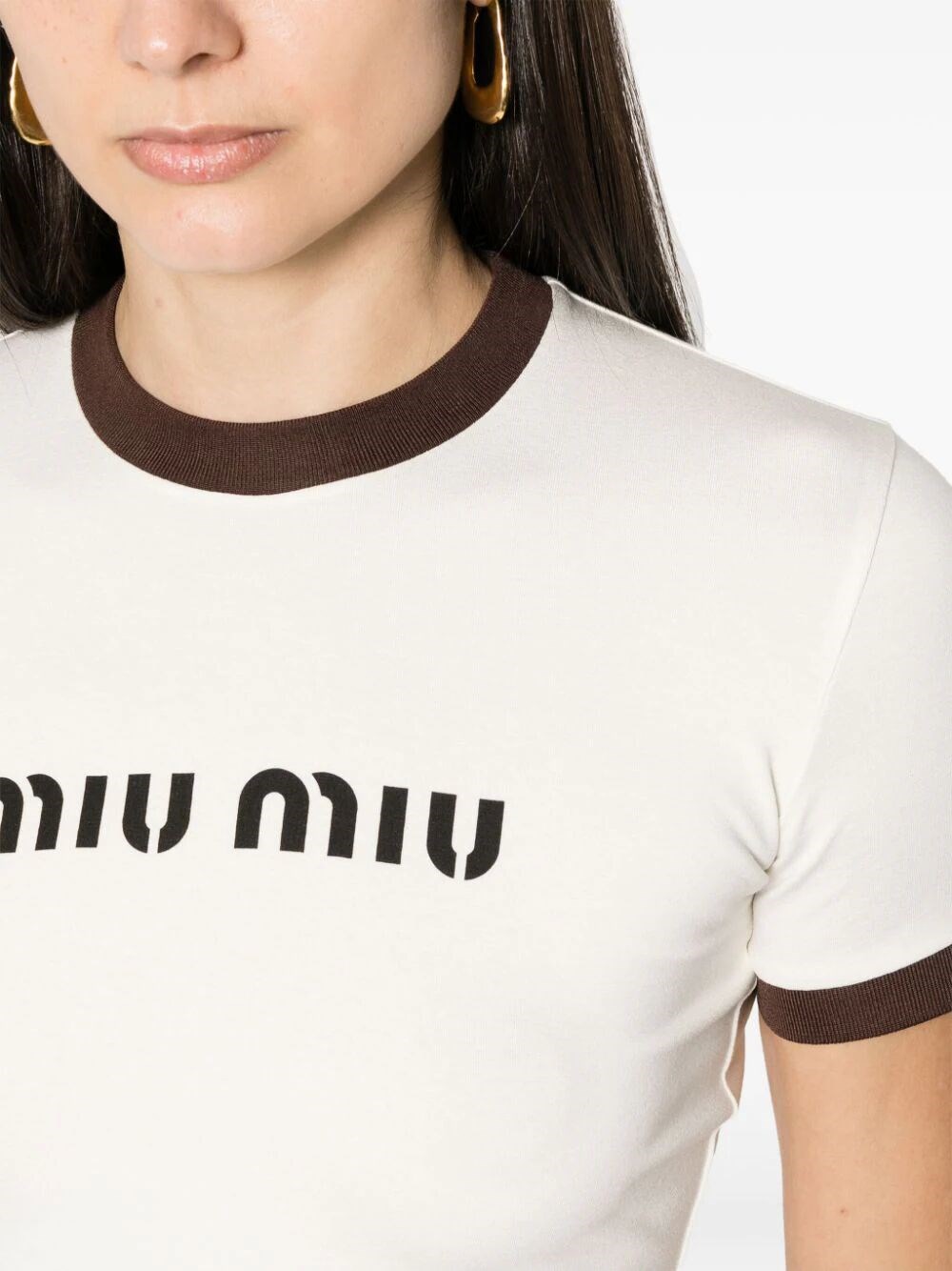 Cropped t-shirt with logo