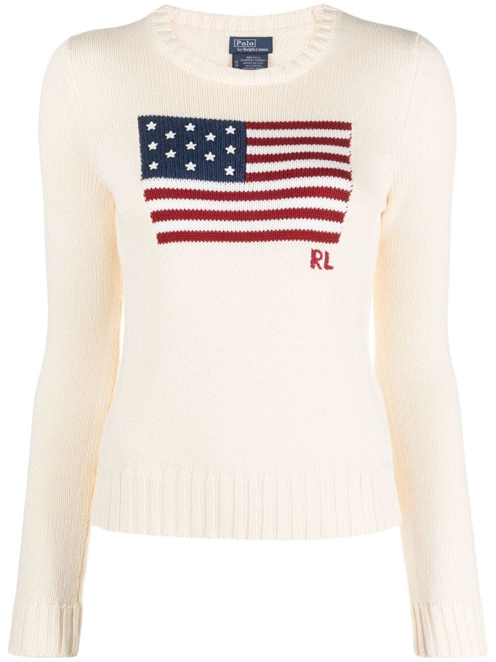 Polo Ralph Lauren Graphic Print Pullover In White