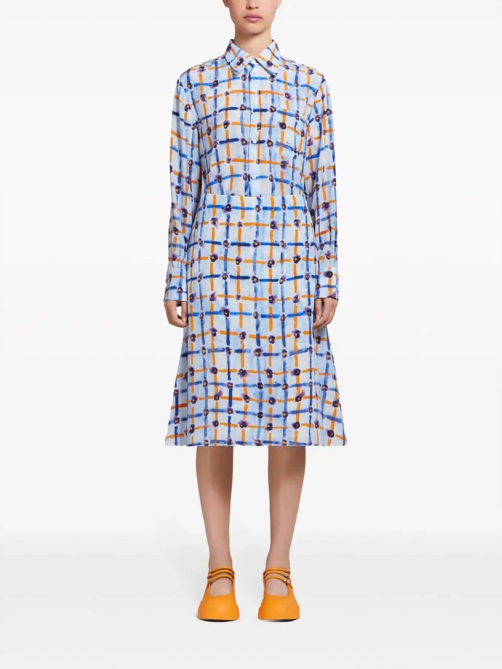 MIDI SKIRT WITH SARABAND PRINT