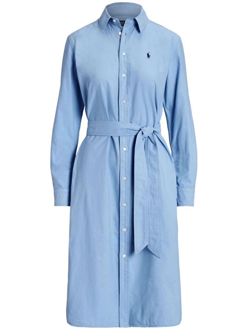 Polo Ralph Lauren Shirt Midi Dress In Blue