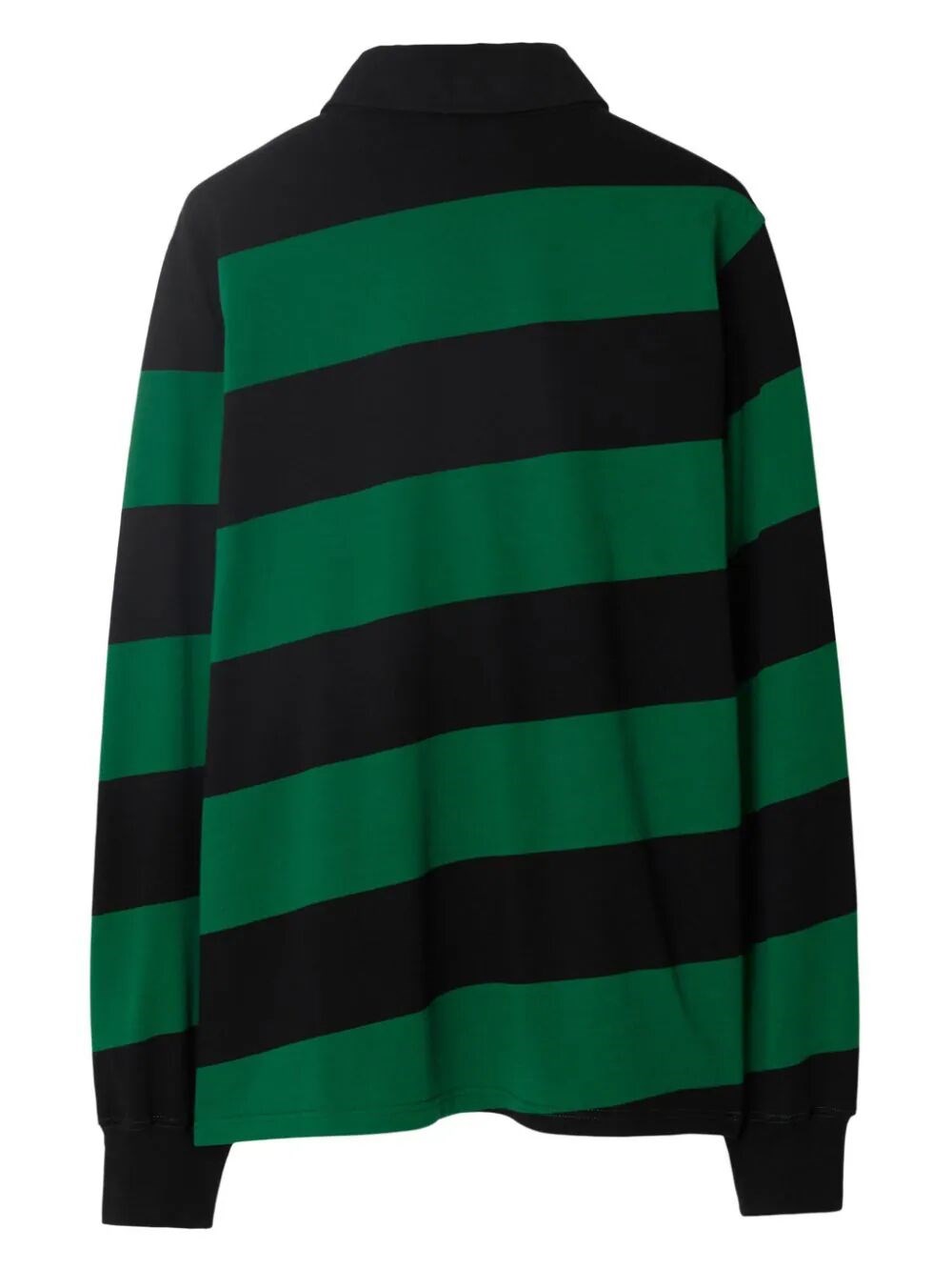 Long-sleeve Striped Polo Shirt