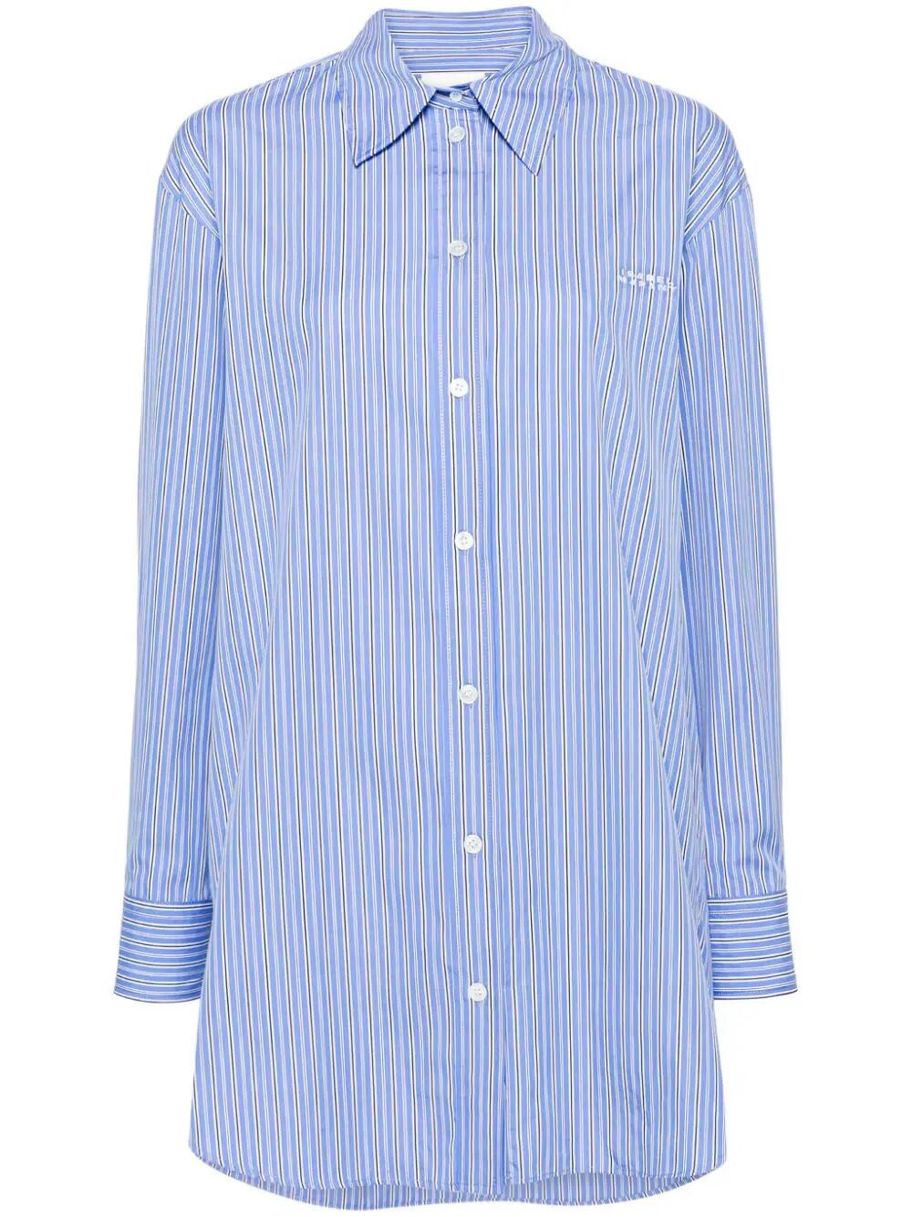 Isabel Marant Striped Shirt In Blue