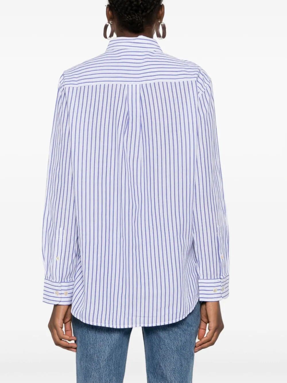 Poplin striped shirt