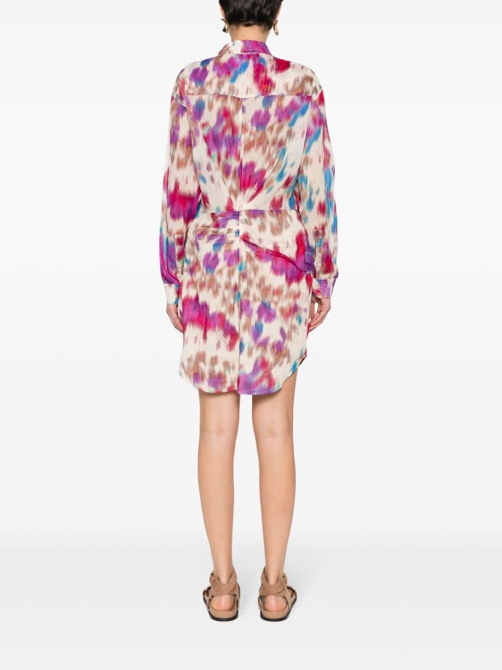 Tie-dye print minidress