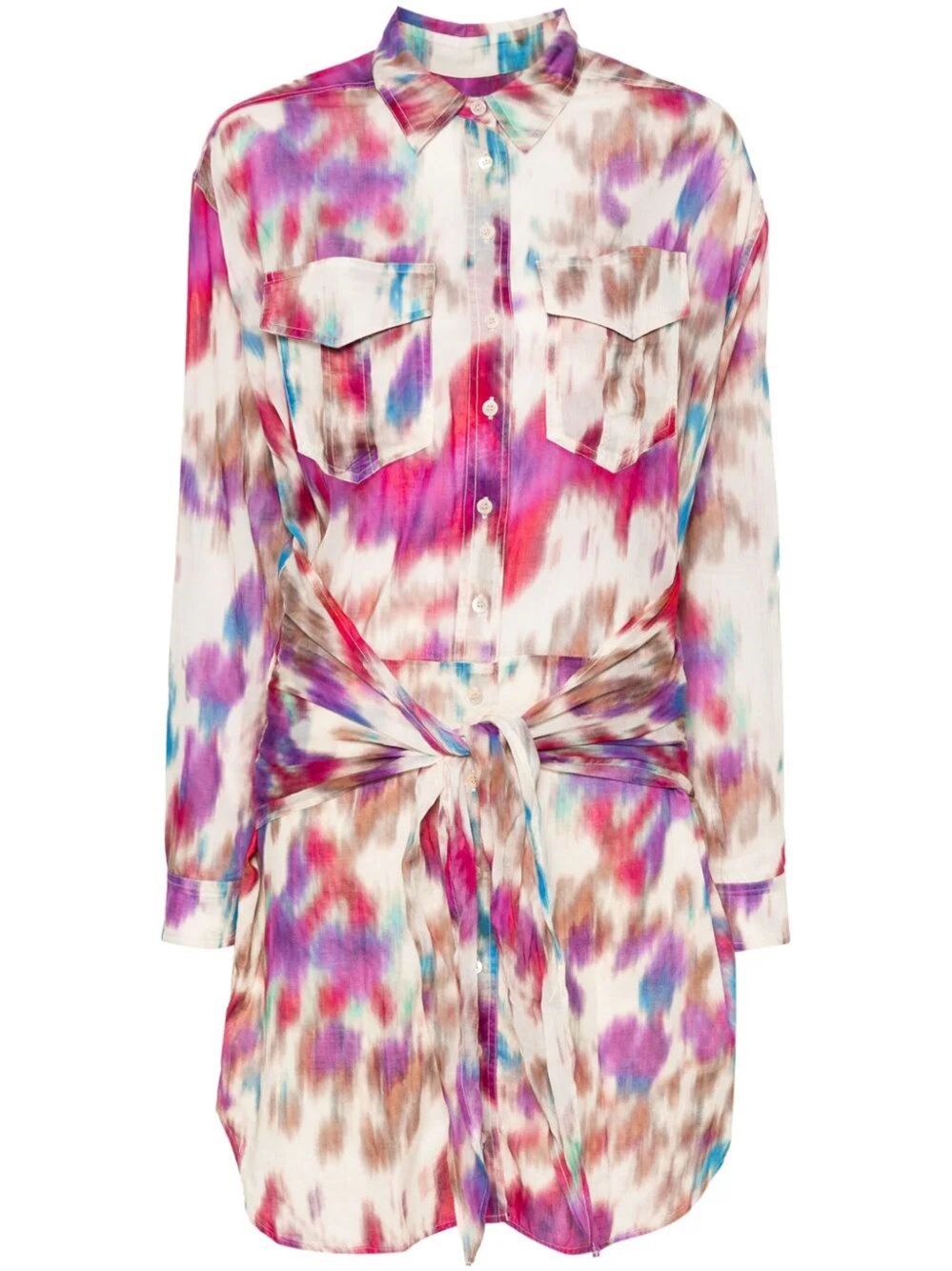 Tie-dye print minidress