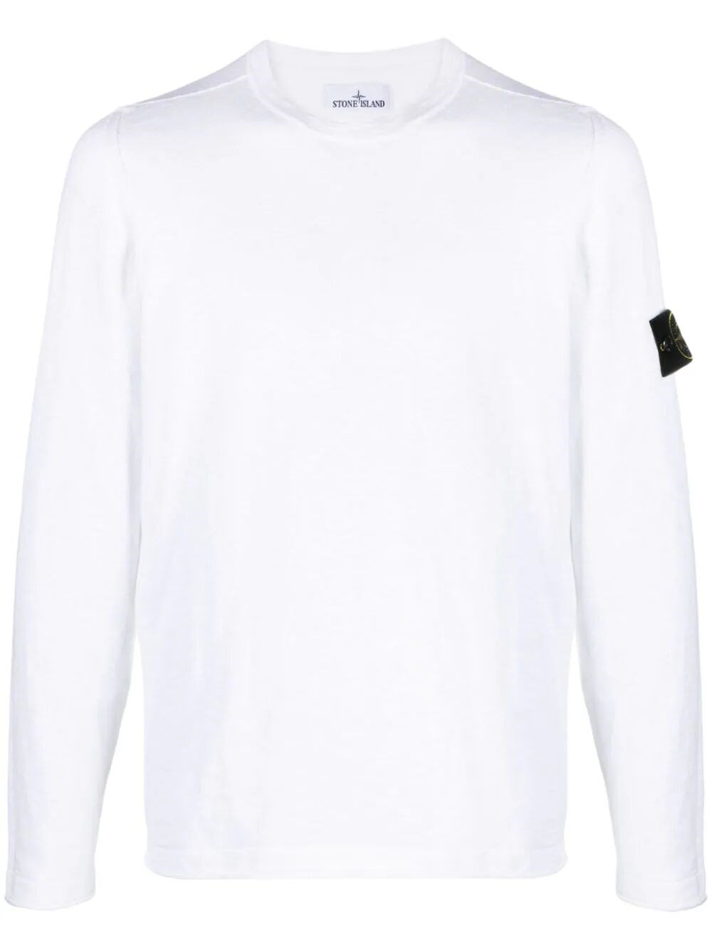 STONE ISLAND LONG-SLEEVE JERSEY-KNIT JUMPER