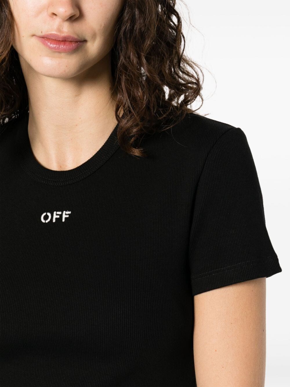 Off Stamp Ribbed T-shirt