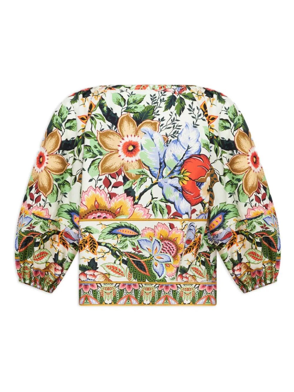 MULTICOLOURED BOUQUET BLOUSE