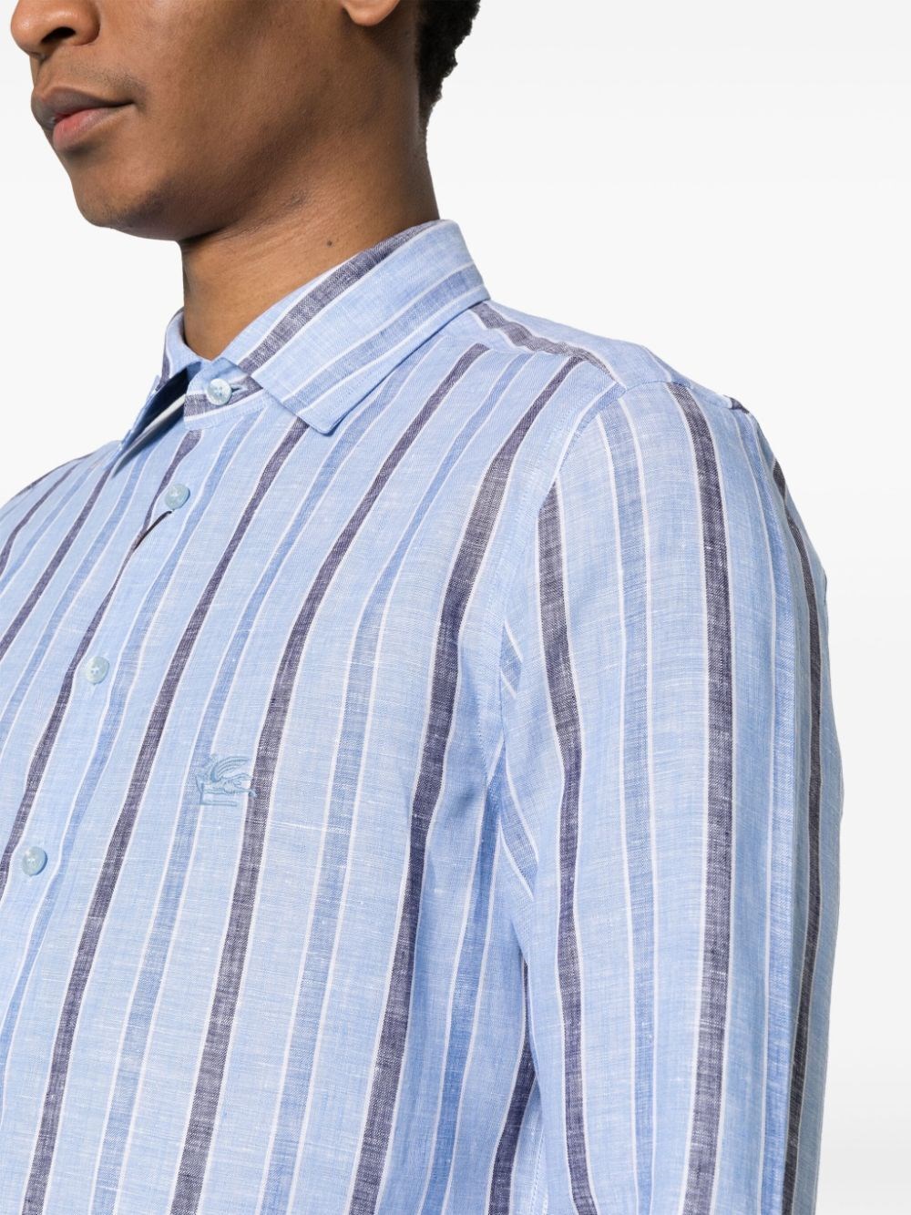 STRIPED SHIRT WITH LOGO