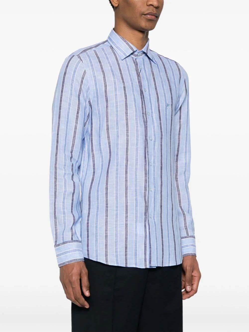 STRIPED SHIRT WITH LOGO