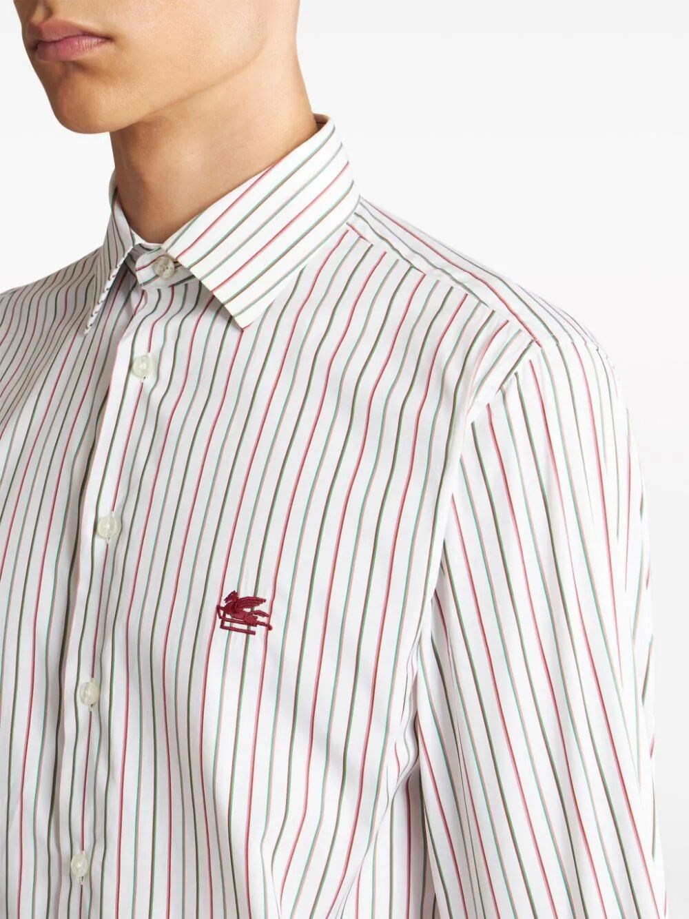 STRIPED SHIRT WITH LOGO