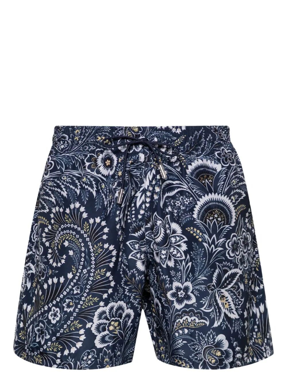 Shop Etro Paisley Swim Shorts In Blue