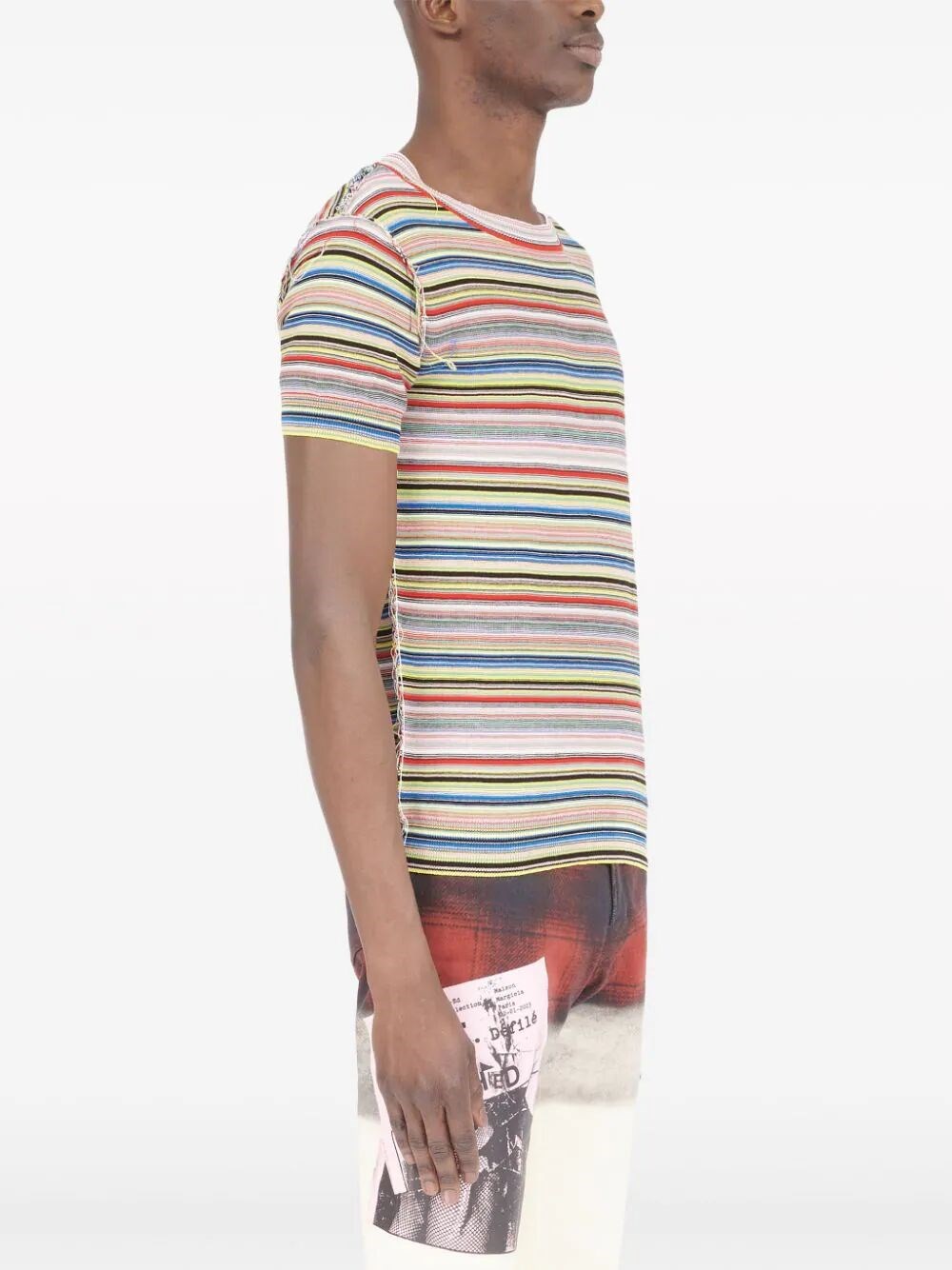 Knit striped t-shirt