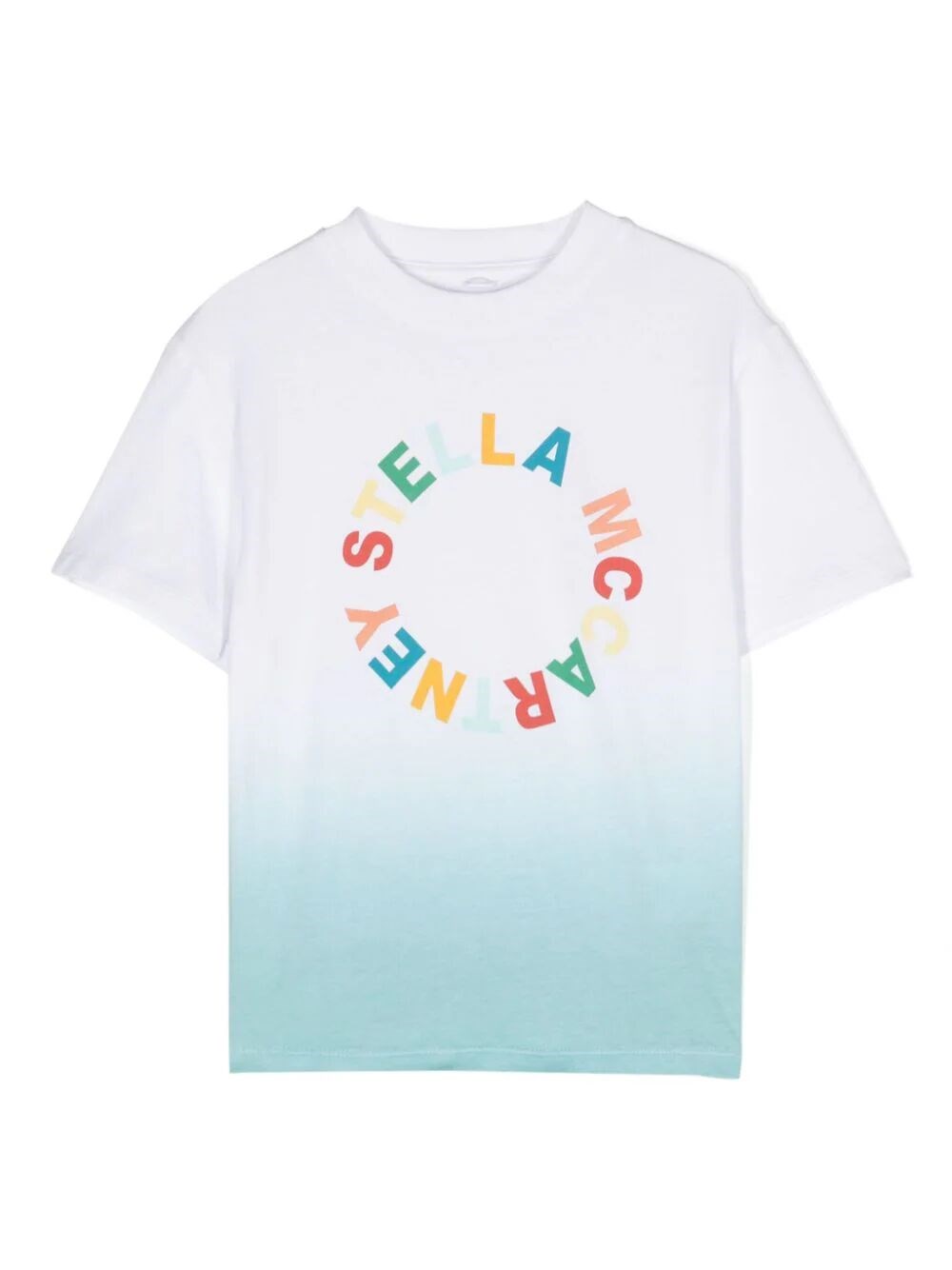Shop Stella Mccartney T-shirt Bicolore In White