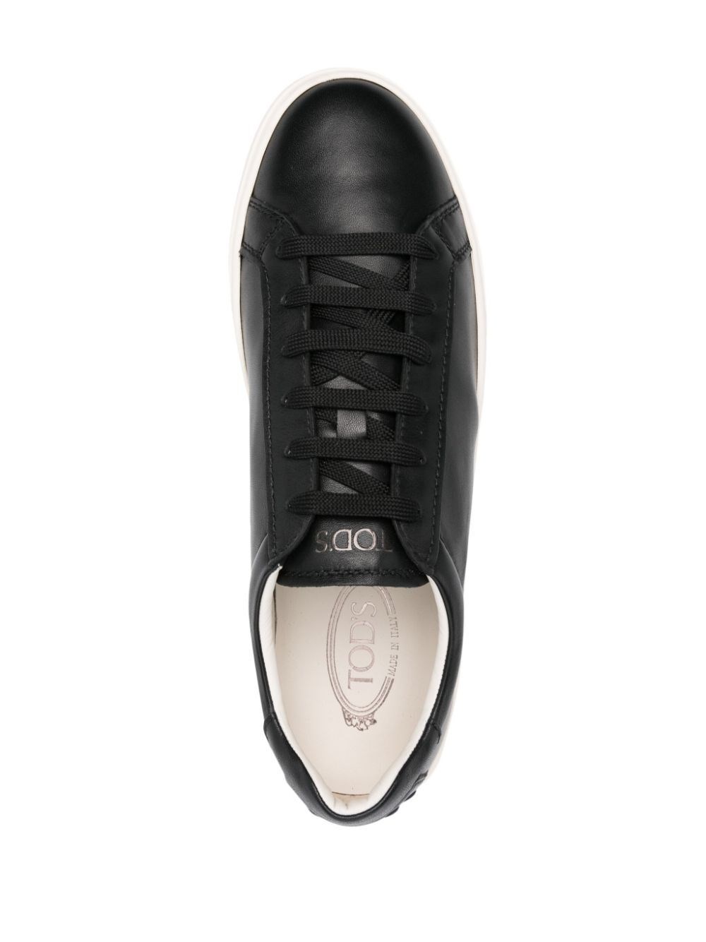 Low-top leather sneakers