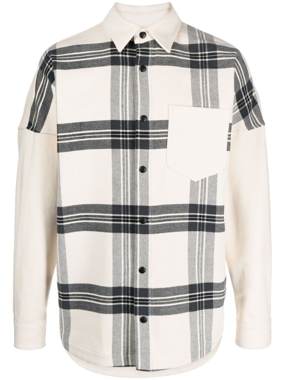 BACK LOGO CHECK OVERSHIRT