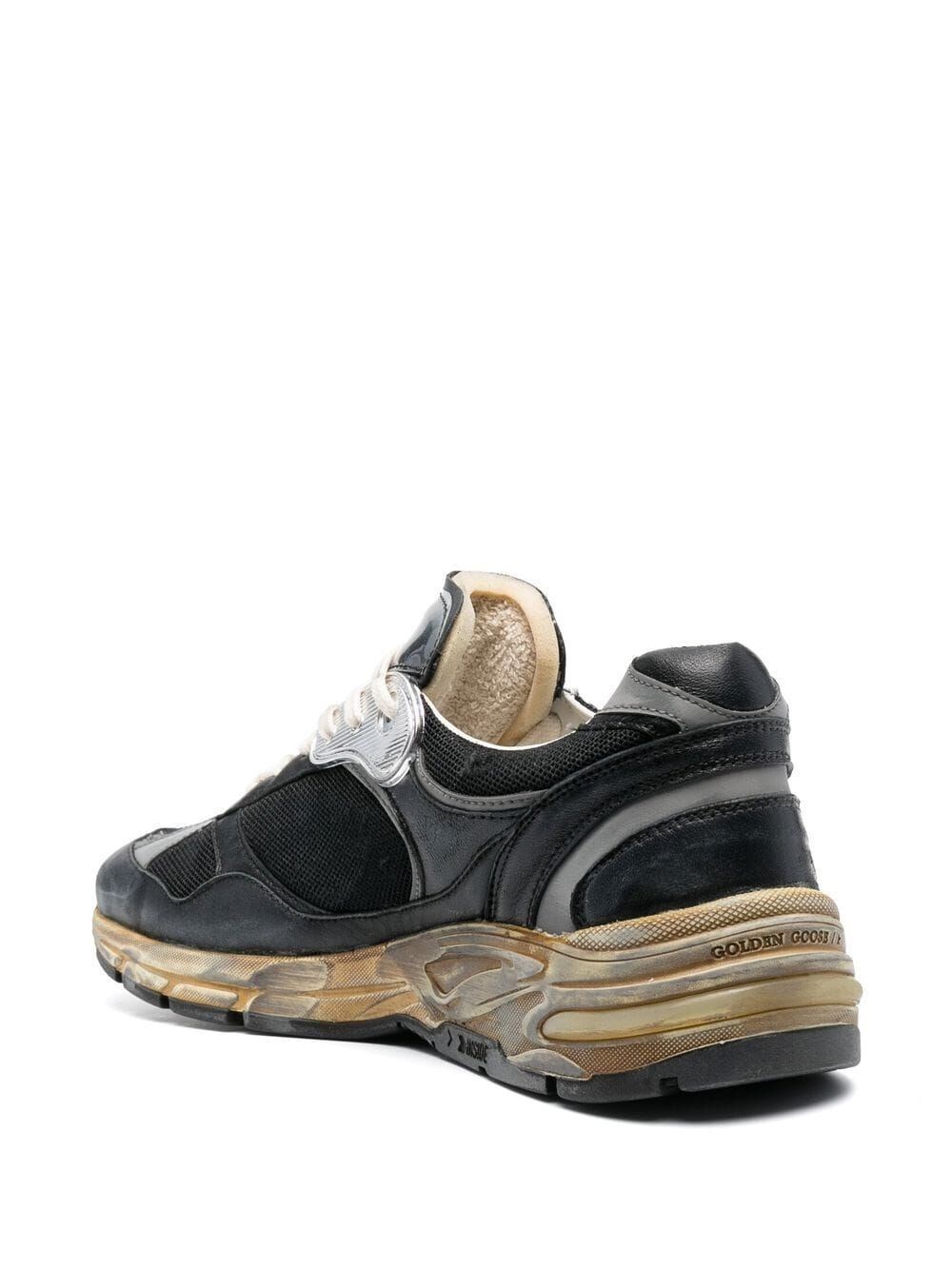 Men`s Dad-Star in black mesh and nappa with ice-colored star